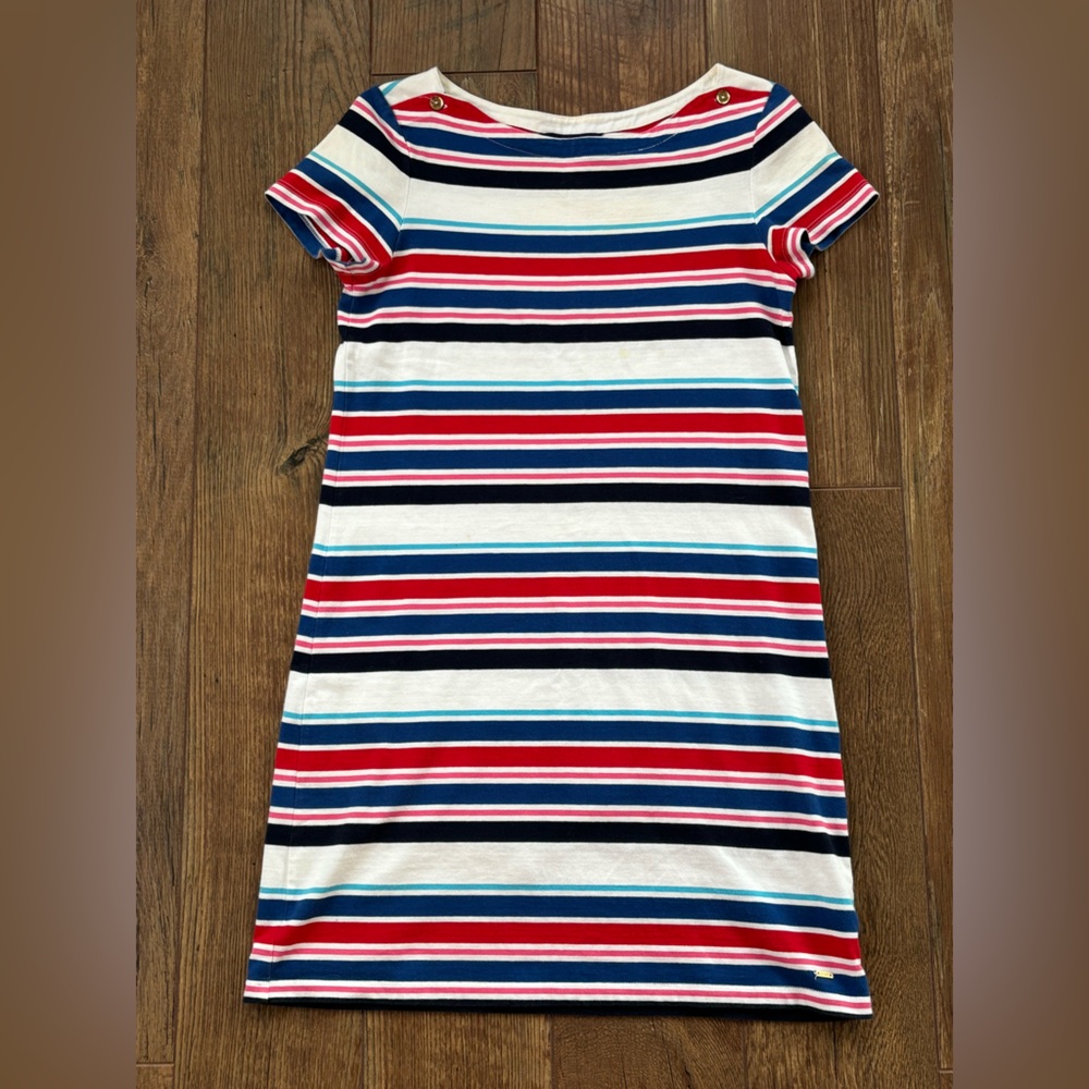 Tommy Hilfiger Striped Short Sleeve T-Shirt Dress, Size Small
